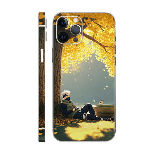 Kakashi Hatake Autumn Phone Case - Yellow Tree Design 6D Skin