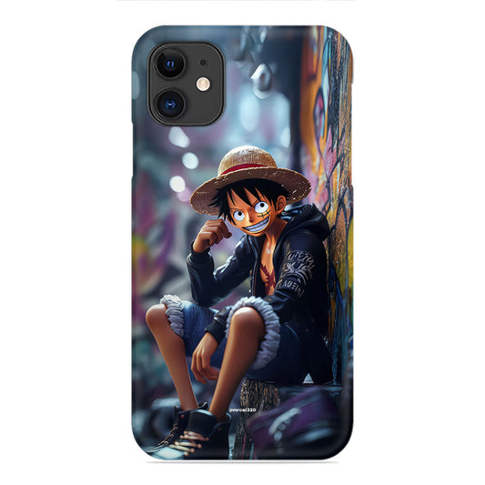 Monkey D. Luffy Urban Phone Case - Graffiti Street Design