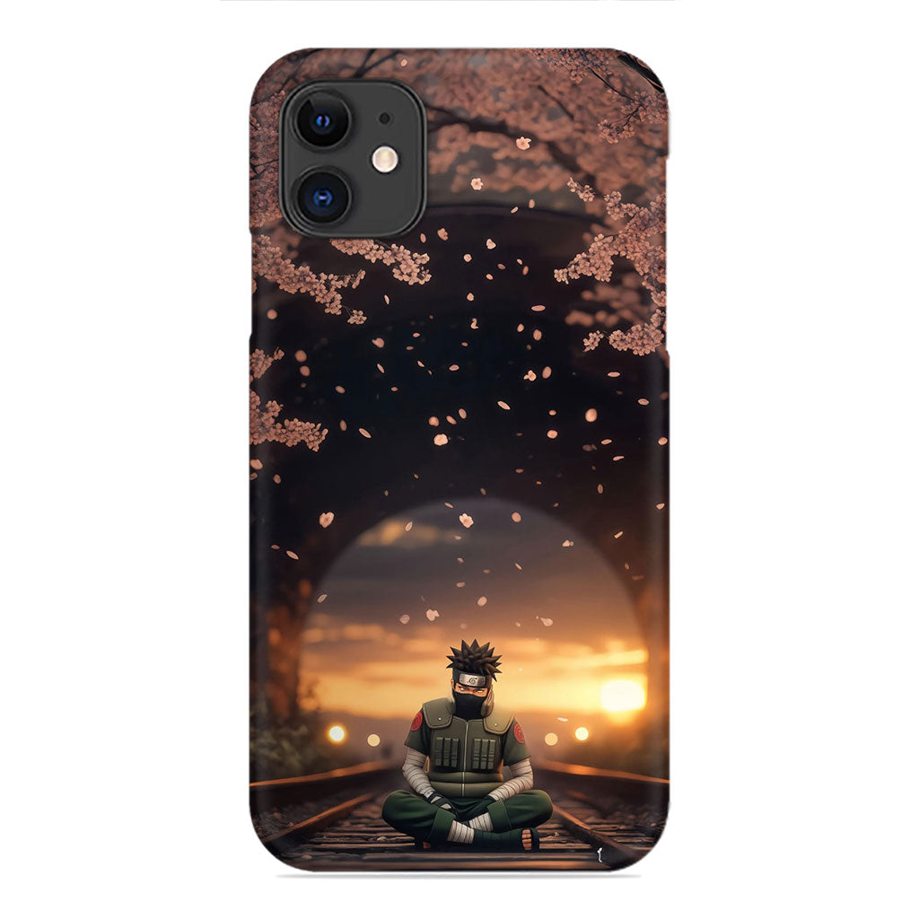 Kakashi Hatake Sunset Phone Case - Cherry Blossom Design