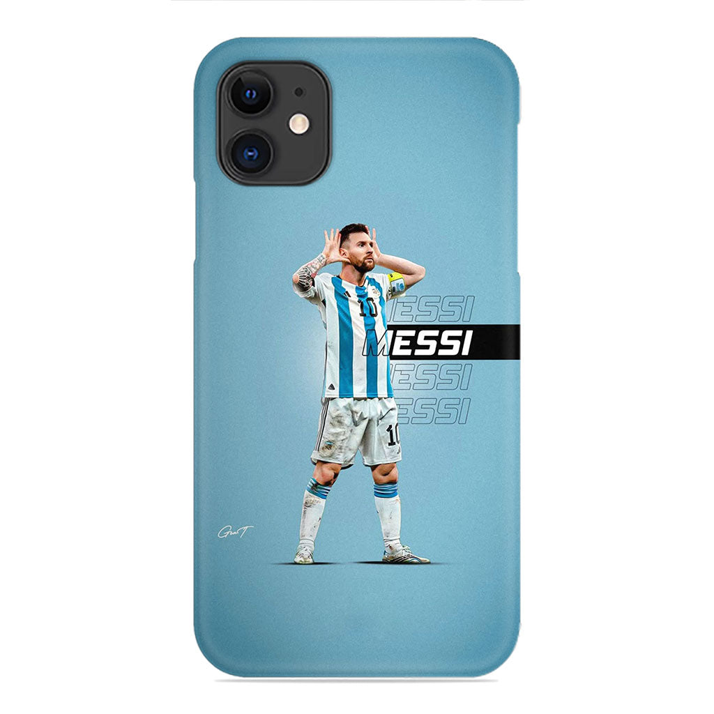 Lionel Messi Argentina Jersey Phone Case - Celebrating Design
