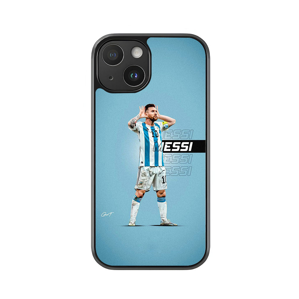 Lionel Messi Argentina Jersey Phone Case - Celebrating Design Metal Case