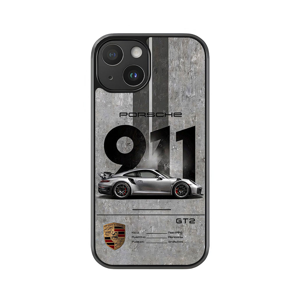 Porsche 911 GT2 Phone Case - Urban Concrete Design Metal Case