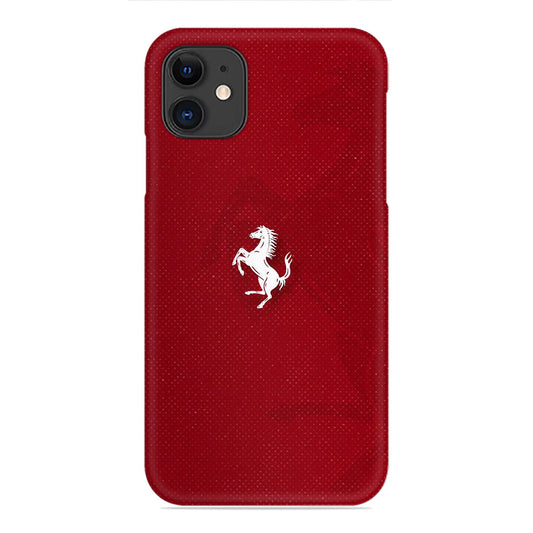 Ferrari Prancing Horse Phone Case - Red and White Design
