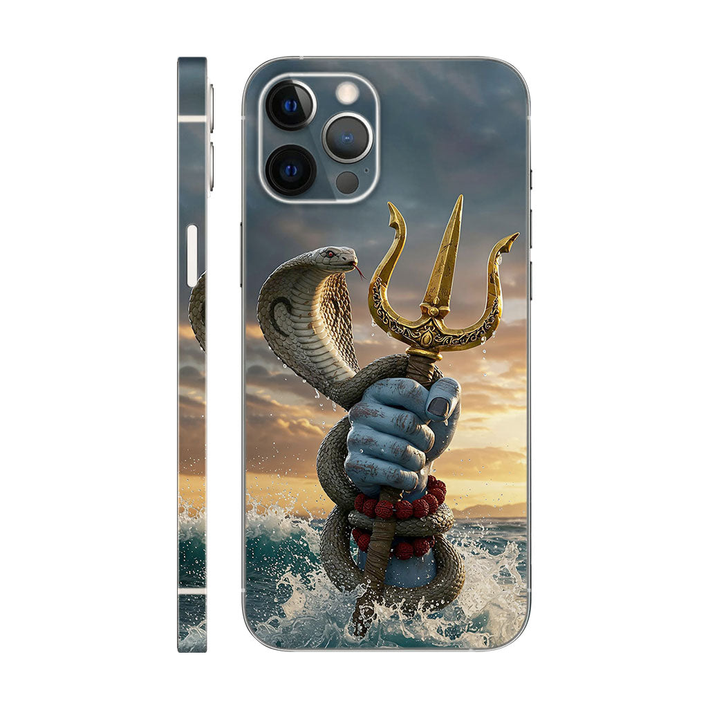 Lord Shiva's Trishul and Cobra Phone Case - Mythological Design 6D Skin