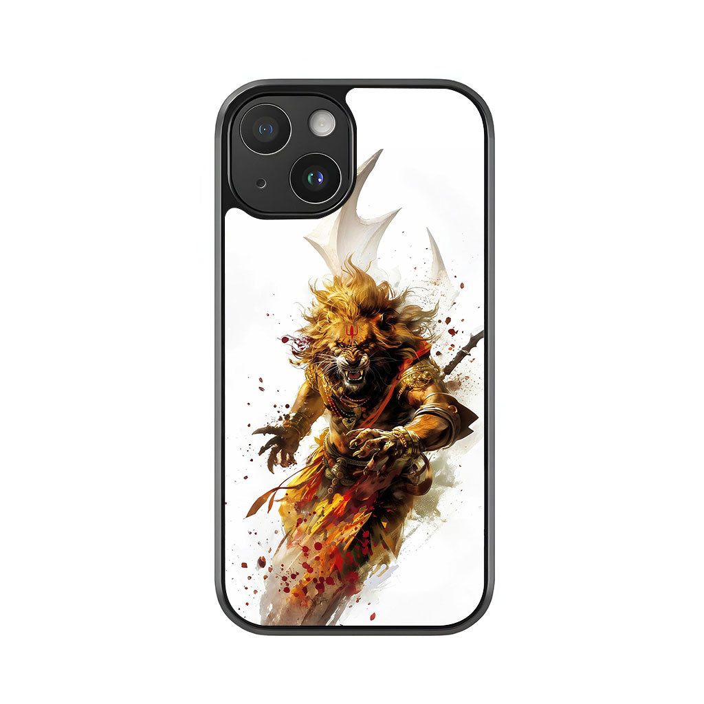 Narasimha Avatar Phone Case - Divine Warrior Design Metal Case