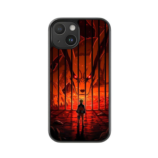 Naruto & Nine-Tailed Fox Phone Case - Prison Design Metal Case