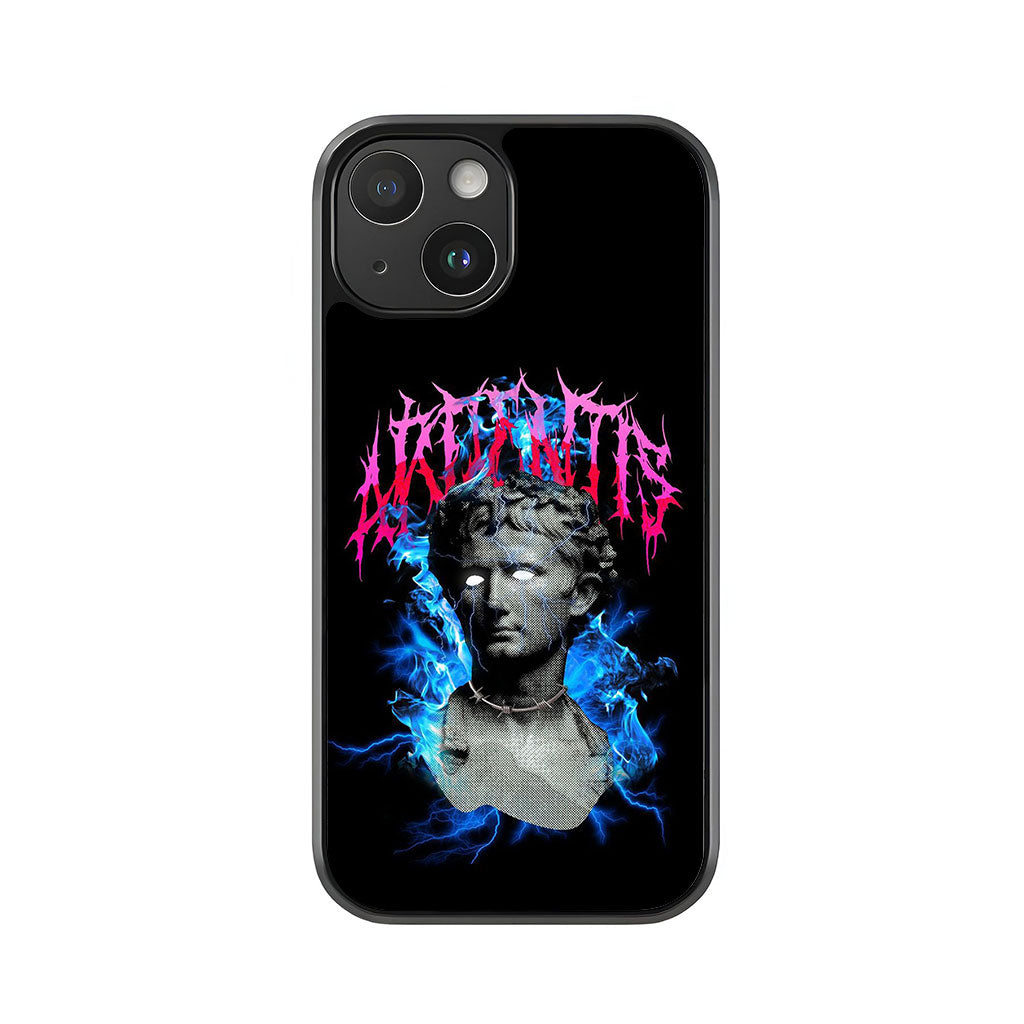 Statue Bust Phone Case - Annihilate Lightning Design Metal Case
