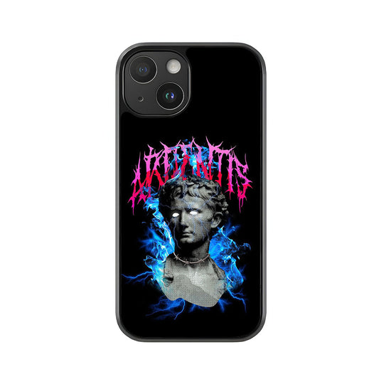 Statue Bust Phone Case - Annihilate Lightning Design Metal Case