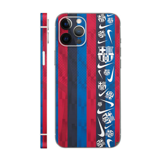 FC Barcelona Jersey Phone Case - Stripe and Crest Design 6D Skin
