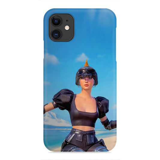 Pubg Spiked Helmet Heroine Phone Case - Beachfront Design