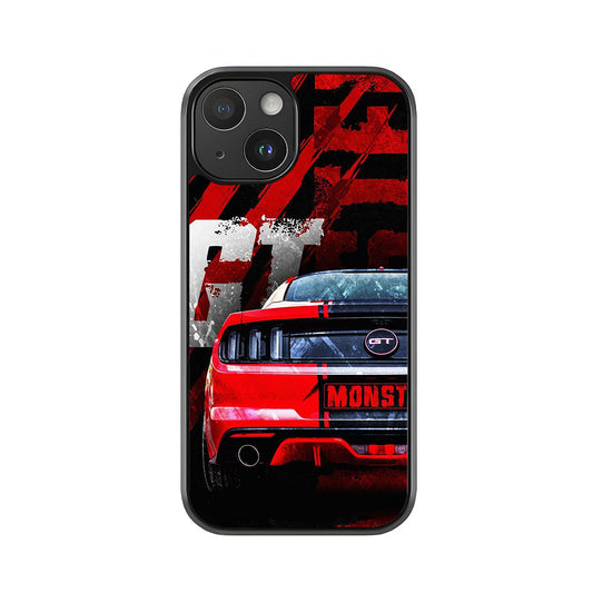Ford Mustang GT Phone Case - Red Monster Design Metal Case
