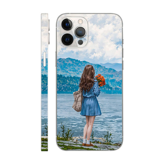 Girl by Lake Phone Case - Mountain View Design 6D Skin