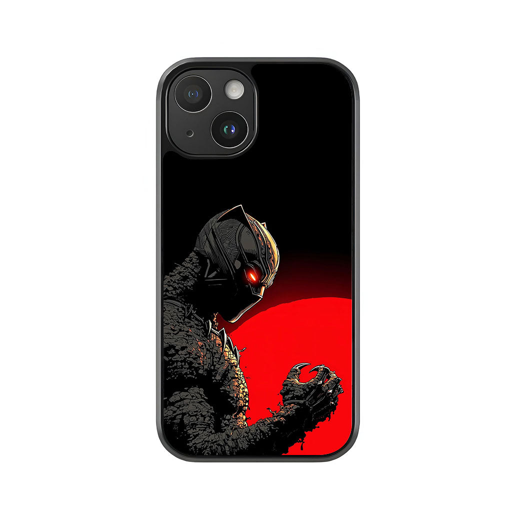 Black Panther Phone Case - Red Sun Design Metal Case