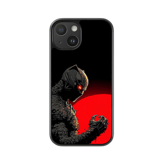 Black Panther Phone Case - Red Sun Design Metal Case