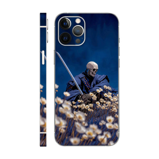 Samurai Skeleton Phone Case - Floral Fields Design 6D Skin