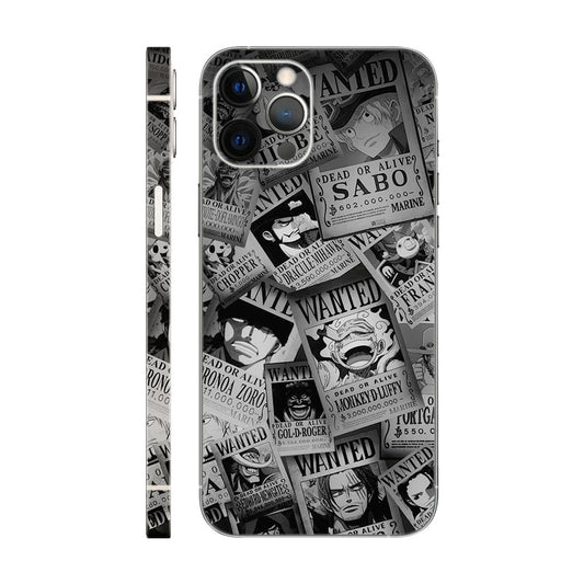 One Piece Wanted Poster Phone Case - Manga Collage Design 6D Skin