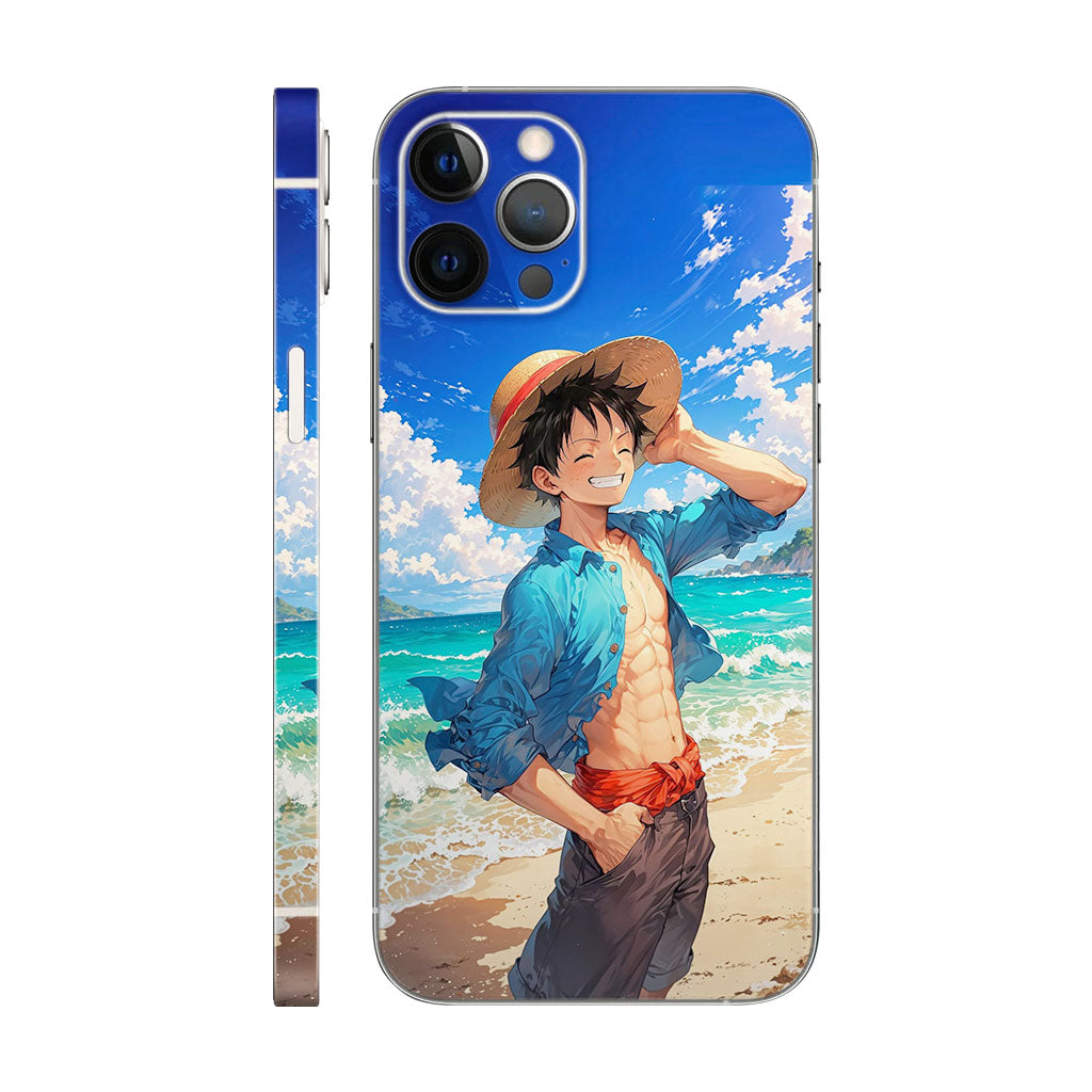 Luffy Straw Hat Phone Case - Sunny Beach Design 6D Skin