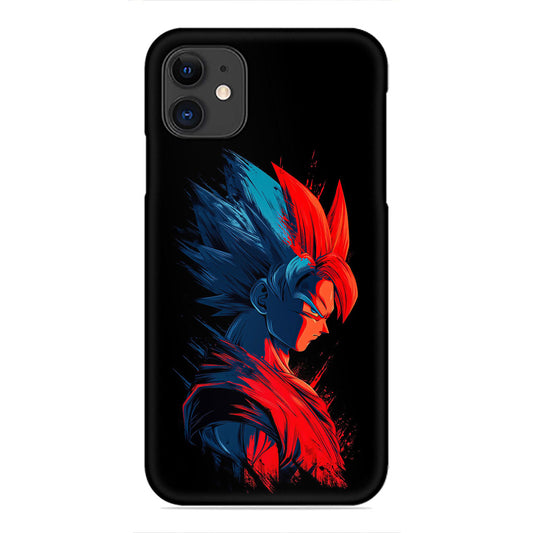 Goku Super Saiyan Phone Case - Red and Blue Design