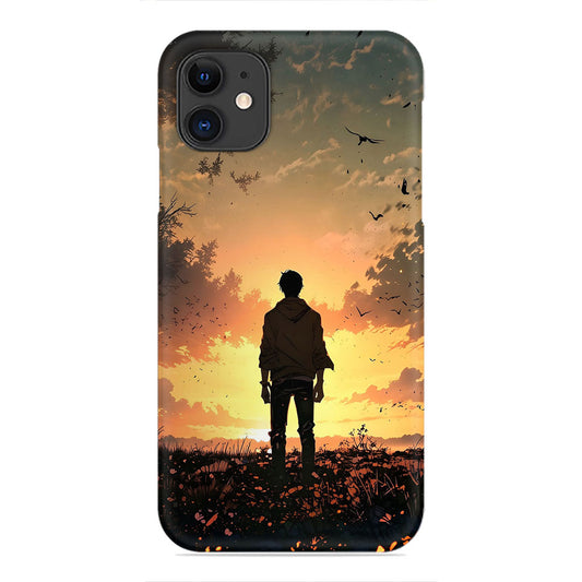 Lone Figure Phone Case - Sunset Field Design