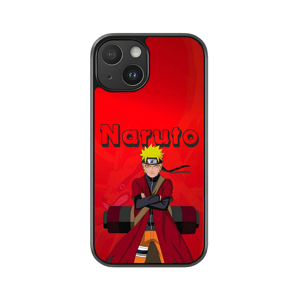 Naruto Uzumaki Phone Case - Red Manga Design Metal Case