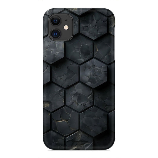 Hexagon Phone Case - Cracked Stone Pattern Design
