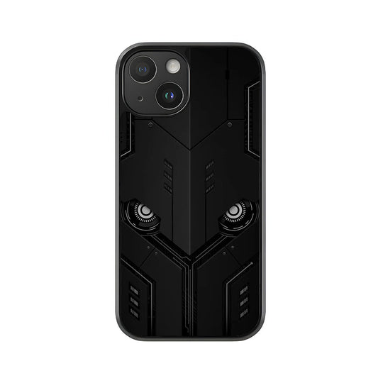Cyber Armor Phone Case - Futuristic Tech Design Metal Case