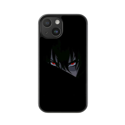 Anime Phone Case - Red Eyes in Darkness Design Metal Case