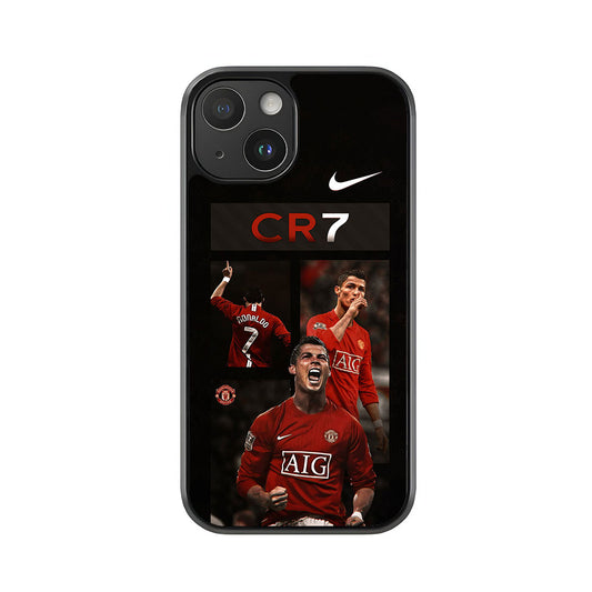 Cristiano Ronaldo Phone Case - Man Utd CR7 Collage Design Metal Case
