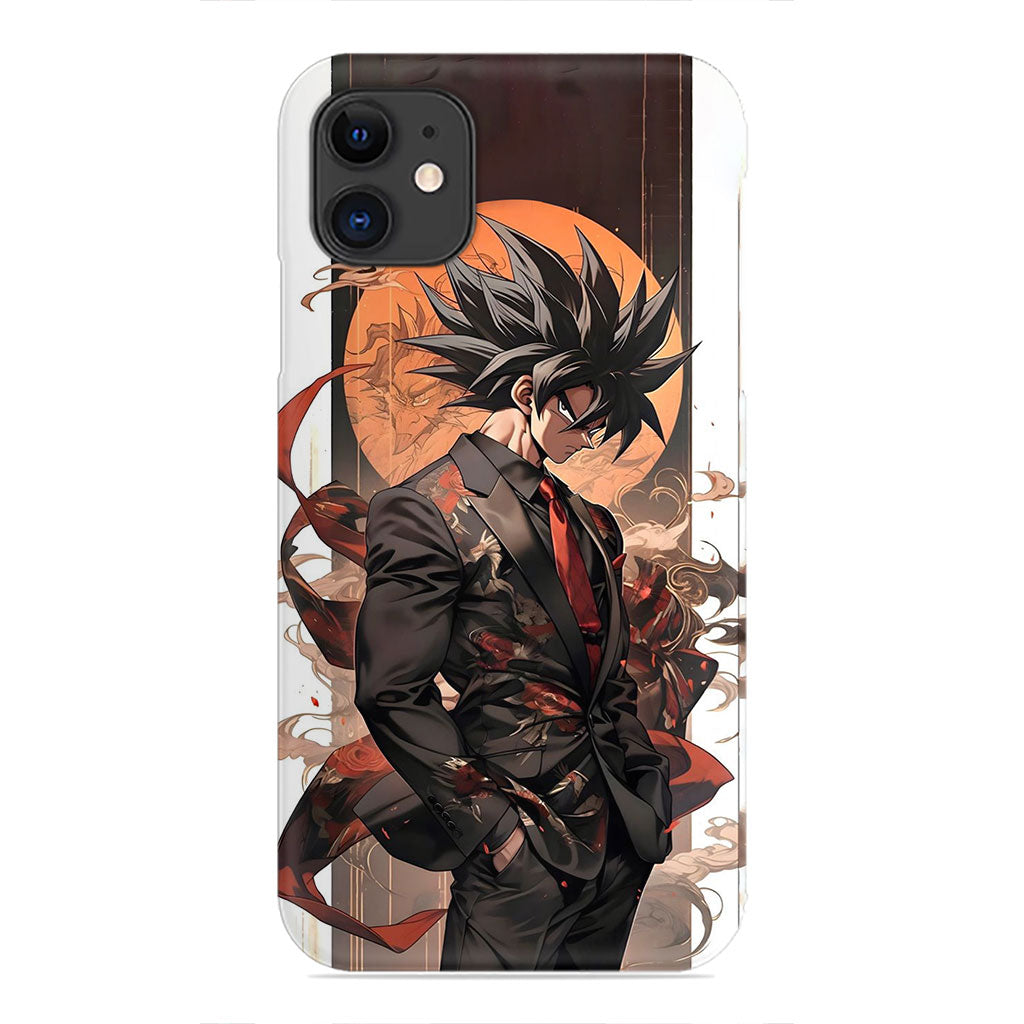 Dark Elegance – Super Saiyan in a Suit Phone Case