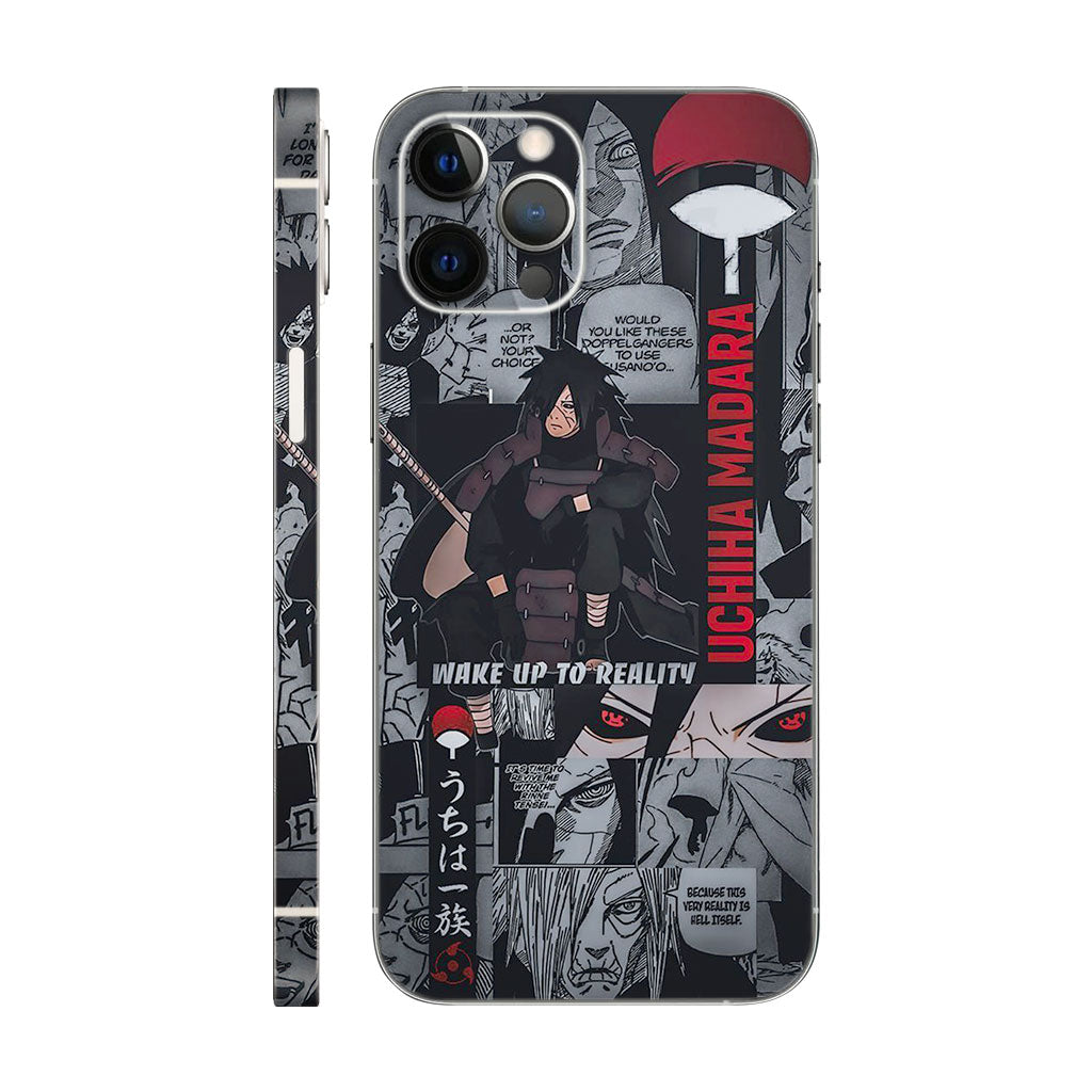 Uchiha Madara Phone Case - Manga Panel Design 6D Skin
