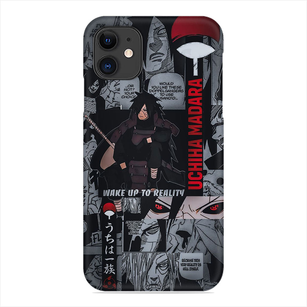 Uchiha Madara Phone Case - Manga Panel Design