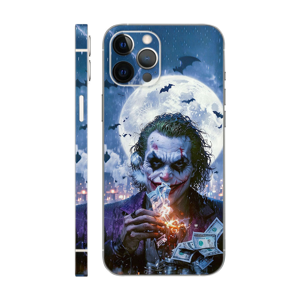 Joker Phone Case - Burning Money Urban Design 6D Skin