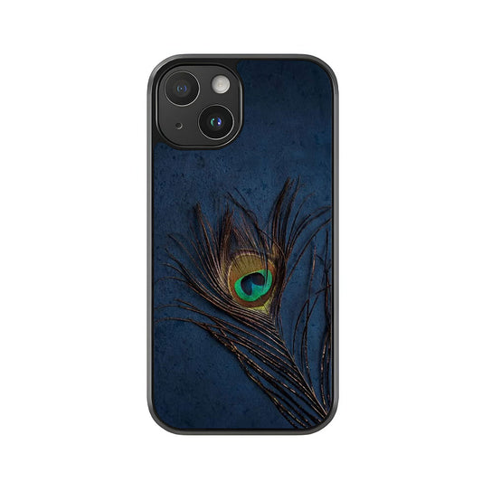 Peacock Feather Phone Case - Artistic Design Metal Case