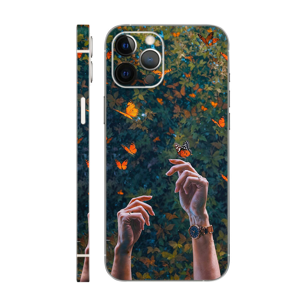 Butterfly Hands Phone Case - Natural Art Design 6D Skin