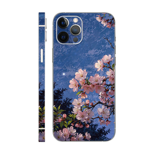 Sakura Cherry Blossom Phone Case - Starry Night Design 6D Skin