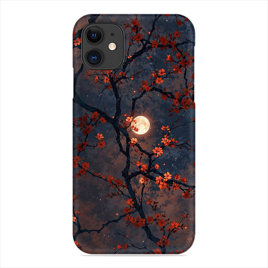 Full Moon & Autumn Tree Phone Case - Mystical Nature Design