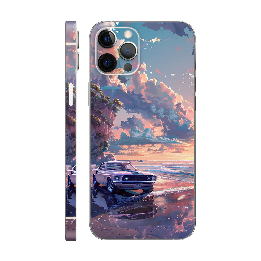 Classic Mustang Phone Case - Sunset Beach Design 6D Skin