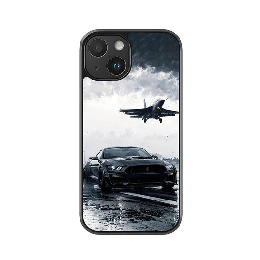 Mustang & Fighter Jet Phone Case - Stormy Urban Design Metal Case