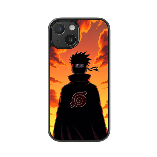 Naruto-Inspired Phone Case - Sunset Anime Design Metal Case