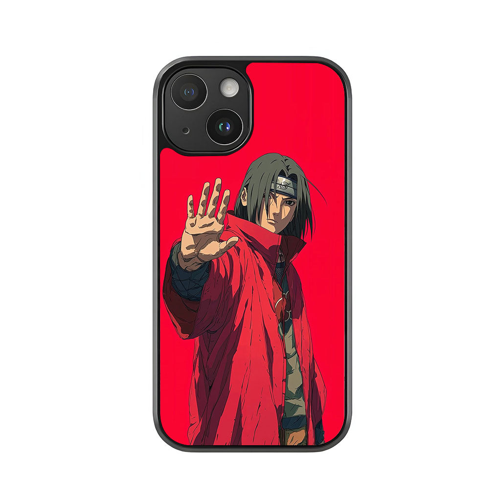 Itachi Uchiha Phone Case - Red Anime Design Metal Case
