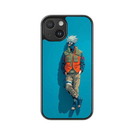 Kakashi Hatake Phone Case - Blue Anime Design Metal Case