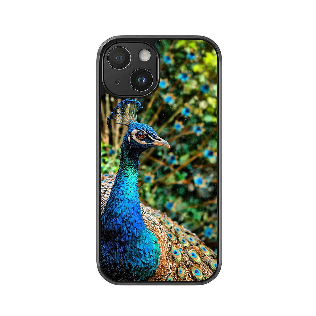 Peacock Close-Up Phone Case - Vibrant Nature Design Metal Case