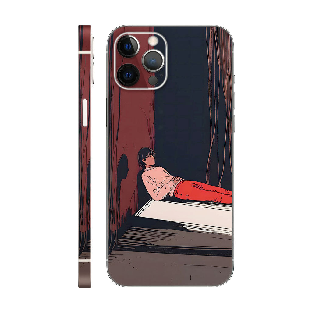 Anime Character Phone Case - Moody Curtain Design 6D Skin