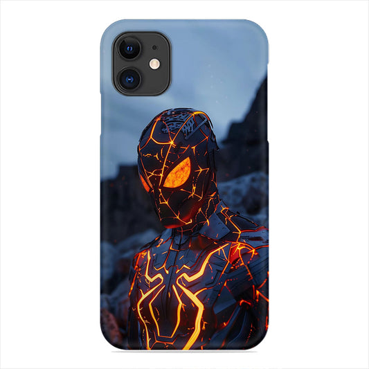 Armored Spider-Man Phone Case - Volcanic Lava Suit Design