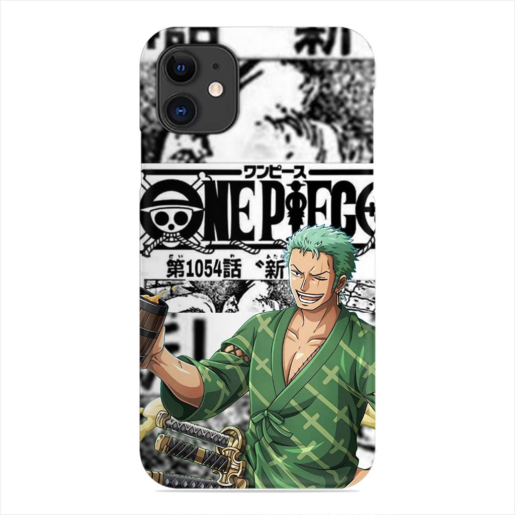 Zoro Phone Case - One Piece Manga Collage Design
