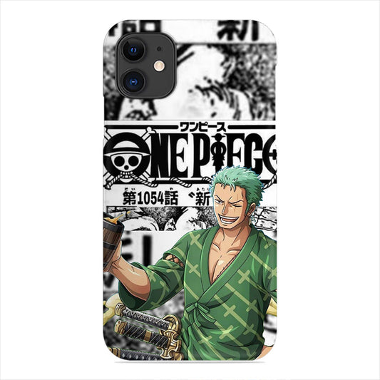 Zoro Phone Case - One Piece Manga Collage Design
