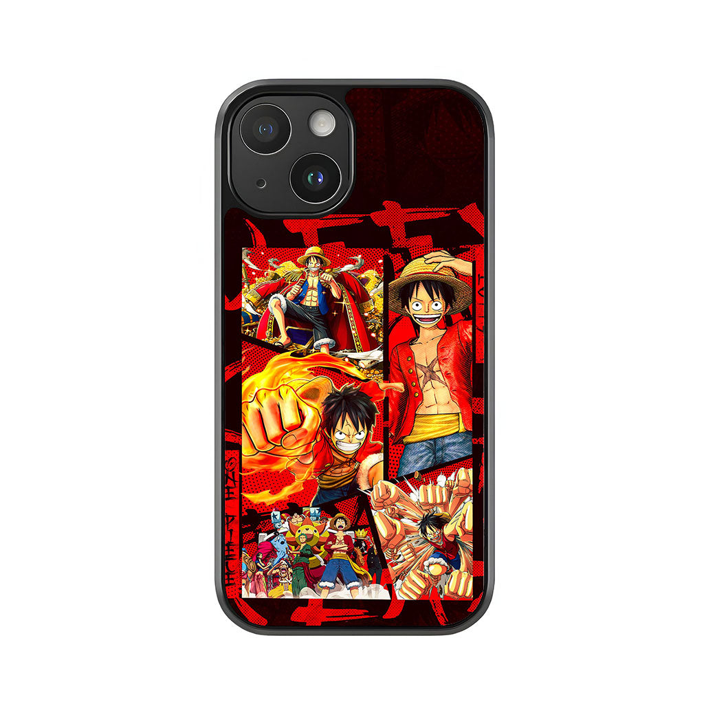 Monkey D. Luffy Phone Case - One Piece Collage Design Metal Case