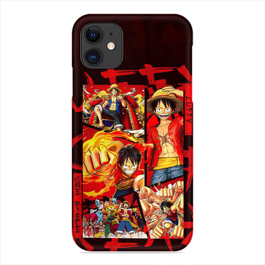 Monkey D. Luffy Phone Case - One Piece Collage Design