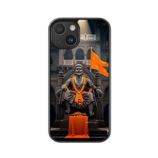 Chhatrapati Shivaji Maharaj Phone Case - Historical Statue Design Metal Case