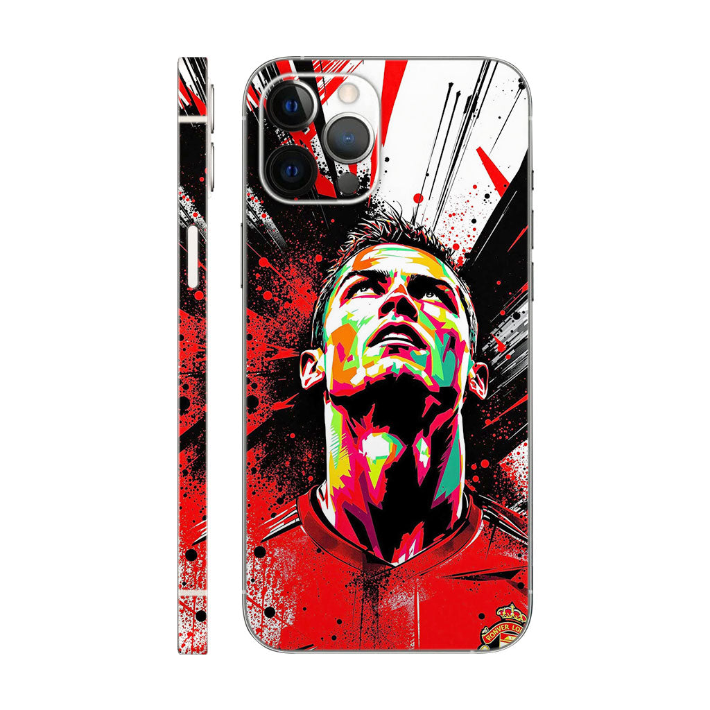 Cristiano Ronaldo Phone Case - Graffiti Style Portrait Design 6D Skin